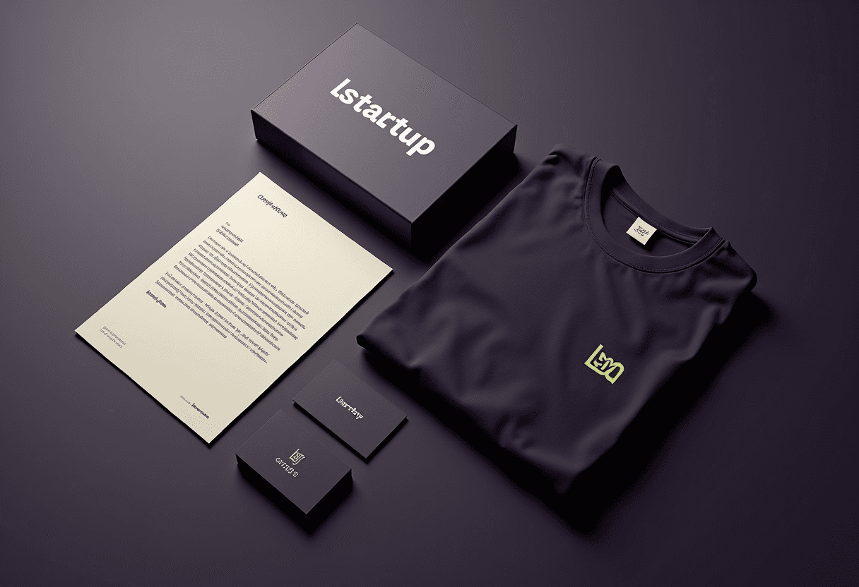 Startup brand launch materials