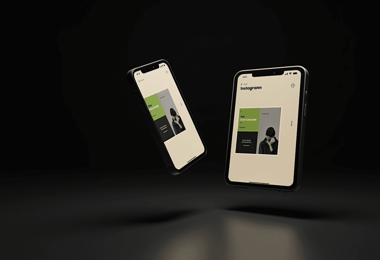 Social media templates grid