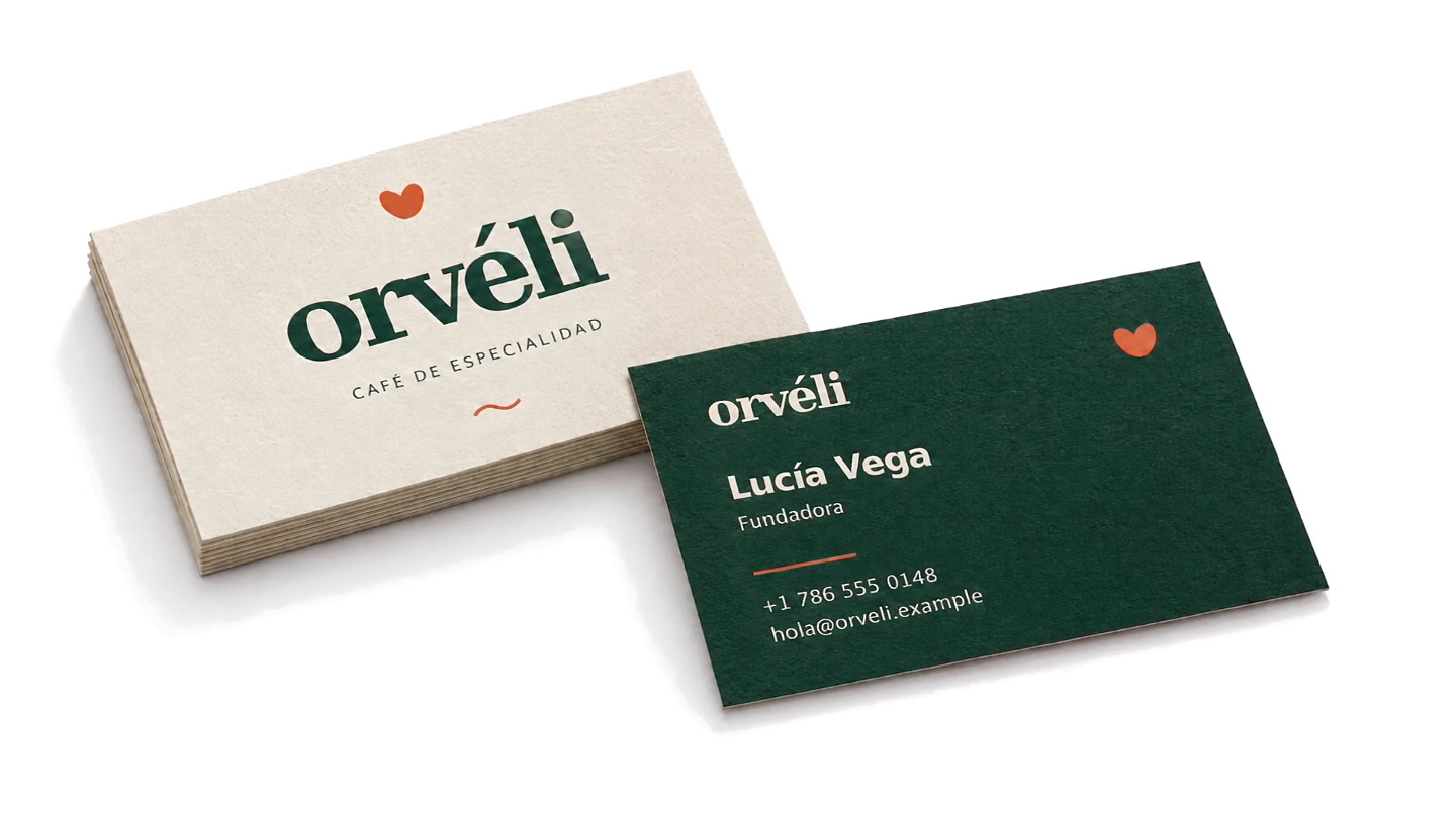 Conceptual example: business cards