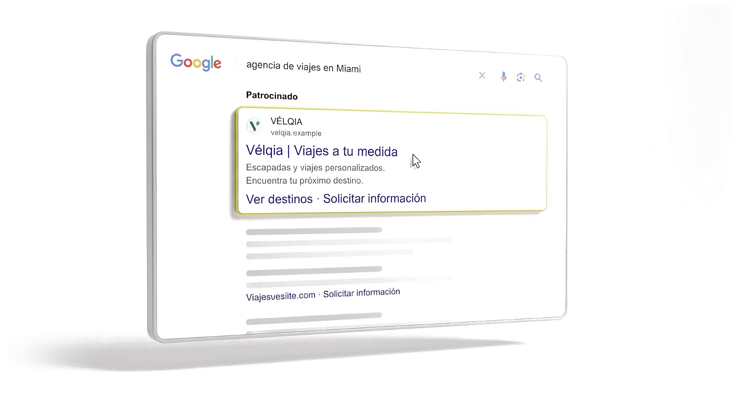 Conceptual example: google ads advertising